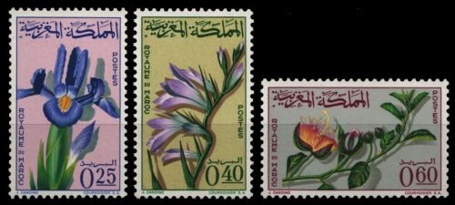 Marokko 1965 - Mi-Nr. 542-544 ** - MNH - Blumen / Flowers