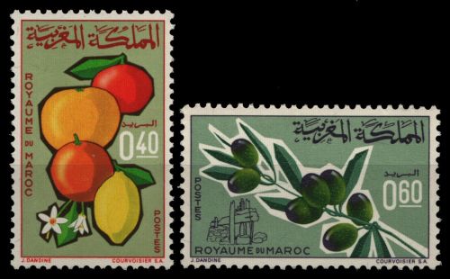 Marokko 1966 - Mi-Nr. 571 & 572 ** - MNH - Früchte / Fruits