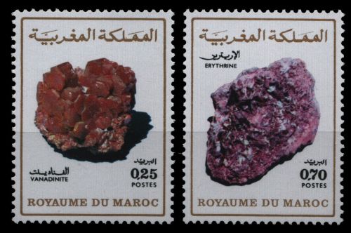 Marokko 1974 - Mi-Nr. 764-765 ** - MNH - Mineralien / Minerals