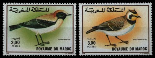 Marokko 1989 - Mi-Nr. 1163-1164 ** - MNH - Vögel / Birds