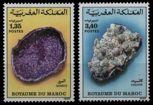Marokko 1992 - Mi-Nr. 1209-1210 ** - MNH - Mineralien / Minerals