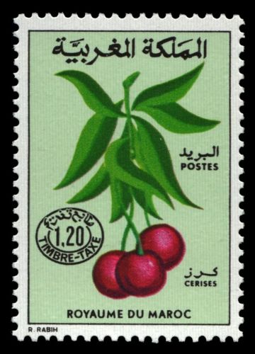 Marokko 1984 - Porto - Mi-Nr. 40 ** - MNH - Kirsche / Cherry