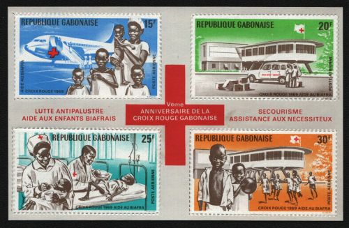 Gabun 1969 - Mi-Nr. Block 13 ** - MNH - Rotes Kreuz / Red cross