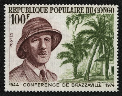 Kongo-Brazzaville 1974 - Mi-Nr. 433 ** - MNH - Charles de Gaulle
