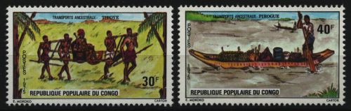 Kongo-Brazzaville 1975 - Mi-Nr. 470-471 ** - MNH - Transport