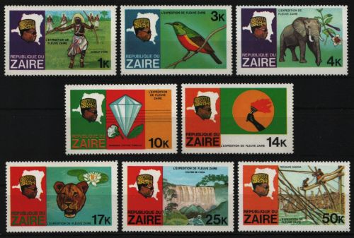 Kongo-Zaire 1979 - Mi-Nr. 589-596 ** - MNH - Wildtiere / Wild animals