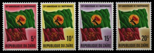 Kongo-Zaire 1985 - Mi-Nr. 908-911 ** - MNH - 25 Jahre Unabhängigkeit