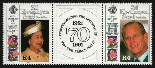 Äußere Seychellen 1991 - Mi-Nr. 189-190 ** - MNH - Queen Elizabeth II (I)