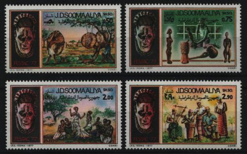Somalia 1977 - Mi-Nr. 243-246 ** - MNH - Folklore-Festival