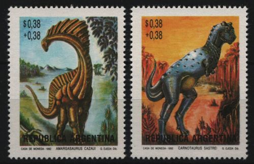 Argentinien 1992 - Mi-Nr. 2127-2128 ** - MNH - Prähistorische Tiere