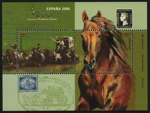 Argentinien 2000 - Mi-Nr. Block 72 ** - MNH - Pferde / Horses