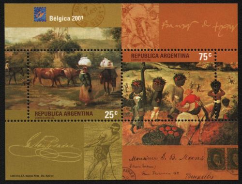 Argentinien 2001 - Mi-Nr. Block 75 ** - MNH - Gemälde / Paintings
