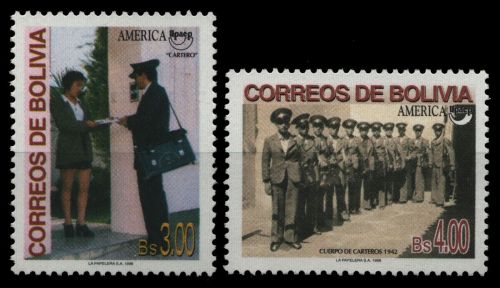 Bolivien 1998 - Mi-Nr. 1367-1368 ** - MNH - Postbote