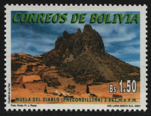 Bolivien 2001 - Mi-Nr. 1479 ** - MNH - Muela del Diablo