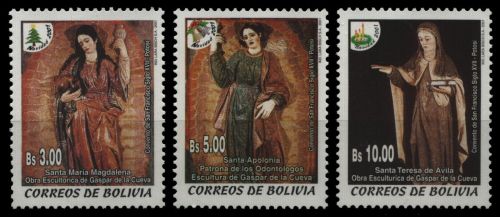 Bolivien 2001 - Mi-Nr. 1501-1503 ** - MNH - Weihnachten / X-mas