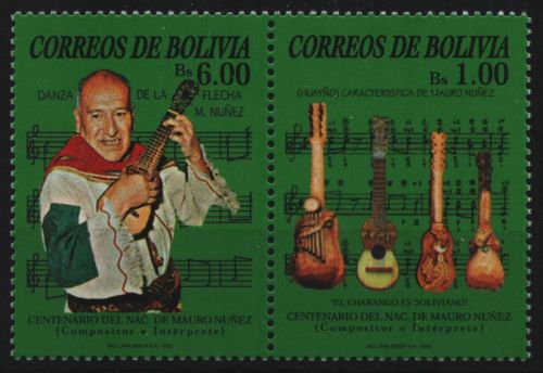 Bolivien 2002 - Mi-Nr. 1508-1509 ** - MNH - Musikinstrumente