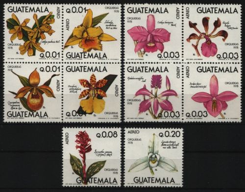 Guatemala 1978 - Mi-Nr. 1101-1110 ** - MNH - Orchideen / Orchids