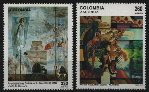 Kolumbien 1992 - Mi-Nr. 1867-1868 ** - MNH - Schiffe / Ships - Kolumbus