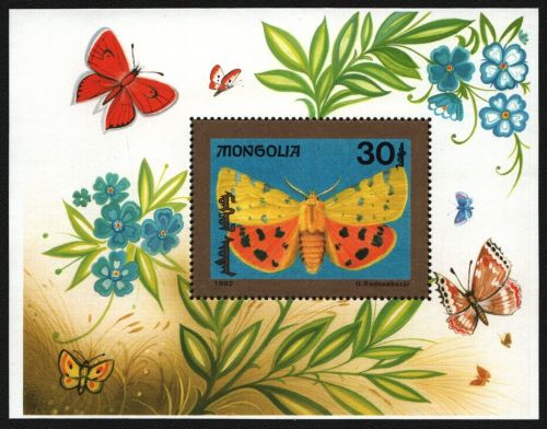 Mongolei 1992 - Mi-Nr. Block 192 ** - MNH - Schmetterlinge / Butterflies