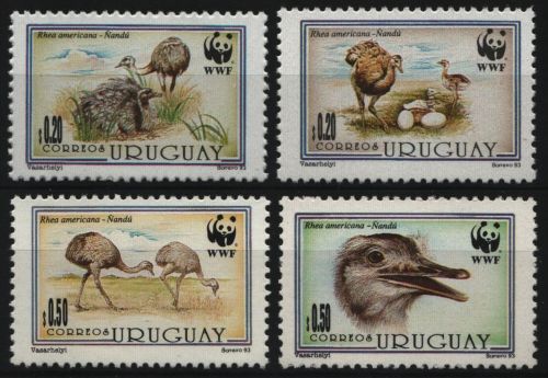 Uruguay 1993 - Mi-Nr. 2021-2024 ** - MNH - Vögel / Birds
