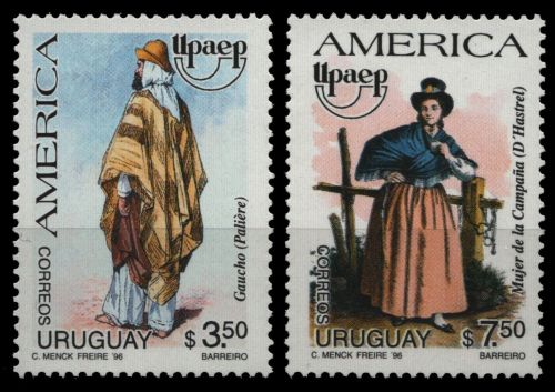 Uruguay 1996 - Mi-Nr. 2209-2210 ** - MNH - Trachten / Costumes