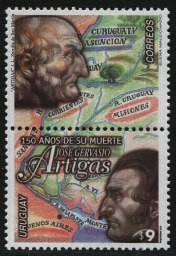 Uruguay 2000 - Mi-Nr. 2560 ** - MNH - Zierfeld - J. G. Artigas