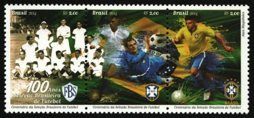 Brasilien 2014 - Mi-Nr. 4166-4168 ** - MNH - Fußball / Soccer
