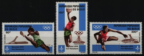 Benin 1976 - Mi-Nr. 50-52 ** - MNH - Olympia Montreal