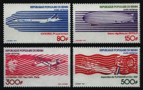 Benin 1977 - Mi-Nr. 93-96 ** - MNH - Luftfahrt / Aviation