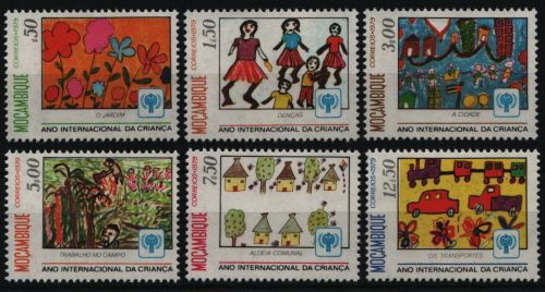 Mosambik 1979 - Mi-Nr. 694-699 ** - MNH - Kinderzeichnungen