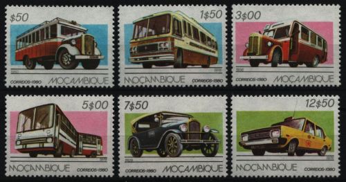 Mosambik 1980 - Mi-Nr. 743-748 ** - MNH - Autos / Cars