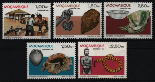 Mosambik 1981 - Mi-Nr. 840-845 ** - MNH - Archäologische Grabungen