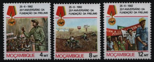 Mosambik 1982 - Mi-Nr. 891-893 ** - MNH - FRELIMO