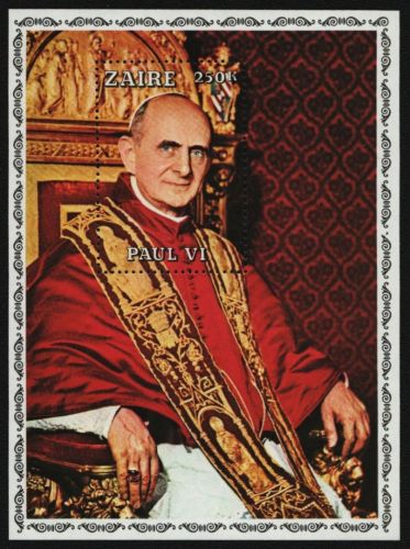 Kongo-Zaire 1979 - Mi-Nr. Block 26 ** - MNH - Papst Paul VI