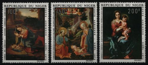 Niger 1974 - Mi-Nr. 449-451 ** - MNH - Weihnachten / X-mas - Gemälde