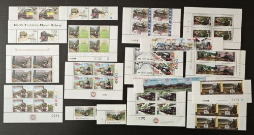 Großbritannien - Lot Eisenbahnmarken 50+ - Vignetten - Railway stamps