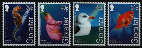 Gibraltar 2001 - Mi-Nr. 962-965 ** - MNH - Fauna & Flora