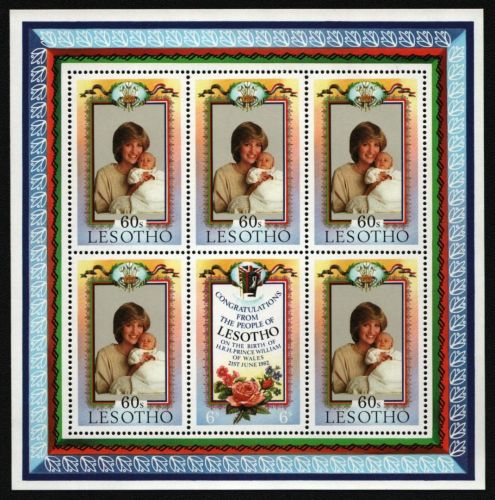 Lesotho 1982 - Mi-Nr. 400-401 ** - MNH - KLB - Geburt Prinz William