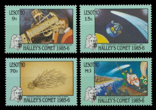 Lesotho 1986 - Mi-Nr. 570-573 ** - MNH - Raumfahrt / Space - Halley