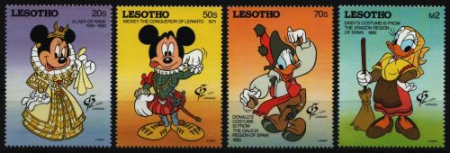 Lesotho 1992 - Mi-Nr. 970-973 ** - MNH - Walt Disney