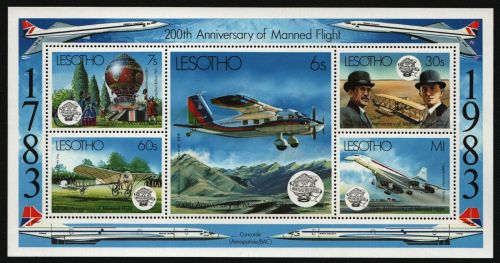Lesotho 1983 - Mi-Nr. Block 18 ** - MNH - Luftfahrt / Aviation
