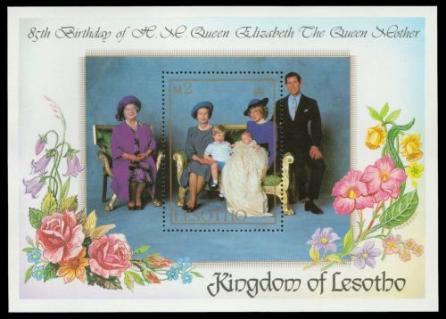 Lesotho 1985 - Mi-Nr. Block 25 ** - MNH - 85. Geburtstag Queen Mum
