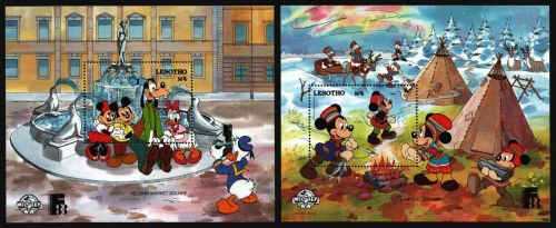 Lesotho 1988 - Mi-Nr. Block 49-50 ** - MNH - Walt Disney