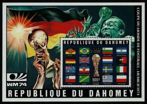 Dahomey 1974 - Mi-Nr. Block 23 A ** - MNH - Fußball / Soccer