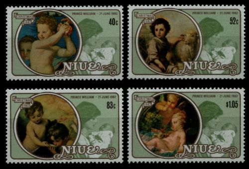 Niue 1982 - Mi-Nr. 477-480 ** - MNH - Geburt Prinz William