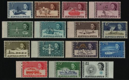 BAT / Brit. Antarktis 1963 - Mi-Nr. 1-15 ** - MNH - Antarktisforschung (I)