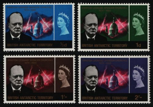 BAT / Brit. Antarktis 1966 - Mi-Nr. 16-19 ** - MNH - Churchill (I)