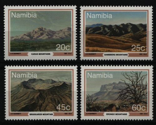 Namibia 1991 - Mi-Nr. 707-710 ** - MNH - Natur - Landschaften