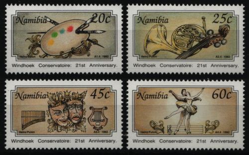 Namibia 1992 - Mi-Nr. 715-718 ** - MNH - Konservatorium Windhuk