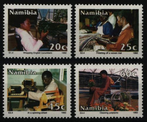 Namibia 1992 - Mi-Nr. 731-734 ** - MNH - Gleichstellung der Behinderten